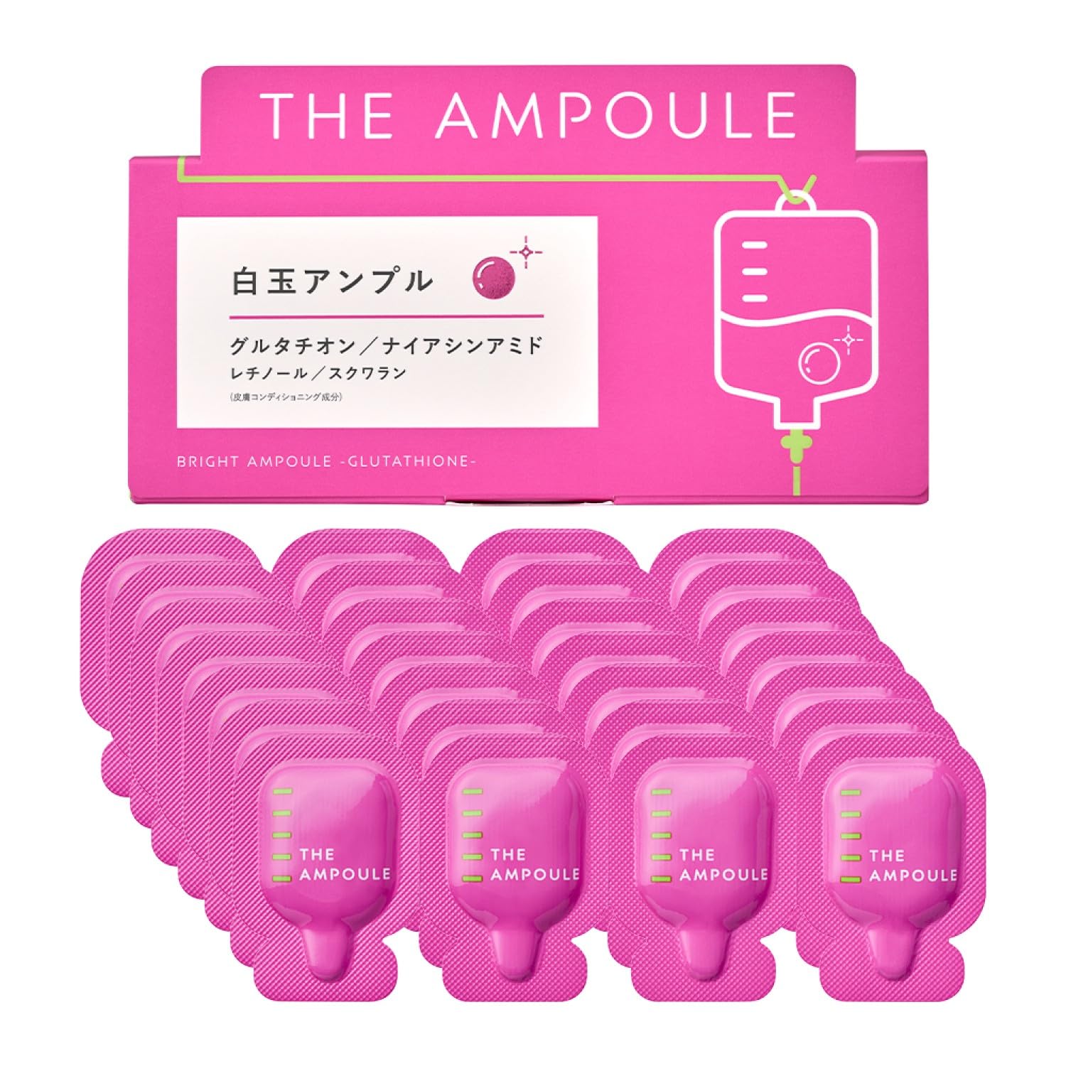 値下げ！　新品未開封！　SHEGAIA 白玉アンプル　美容液 Amazon.co.jp: ジアンプル (THE AMPOULE) 白玉アンプル 美容液